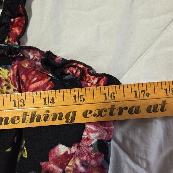 EUC XHILARATION FLORAL BUSTIER TANK SHORT DRESS SIZE L - Picture 12 of 13